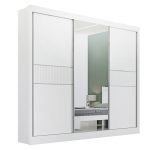 Roupeiro Cristal Ripado 3 Portas