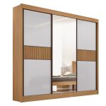 Roupeiro Cristal Ripado 3 Portas